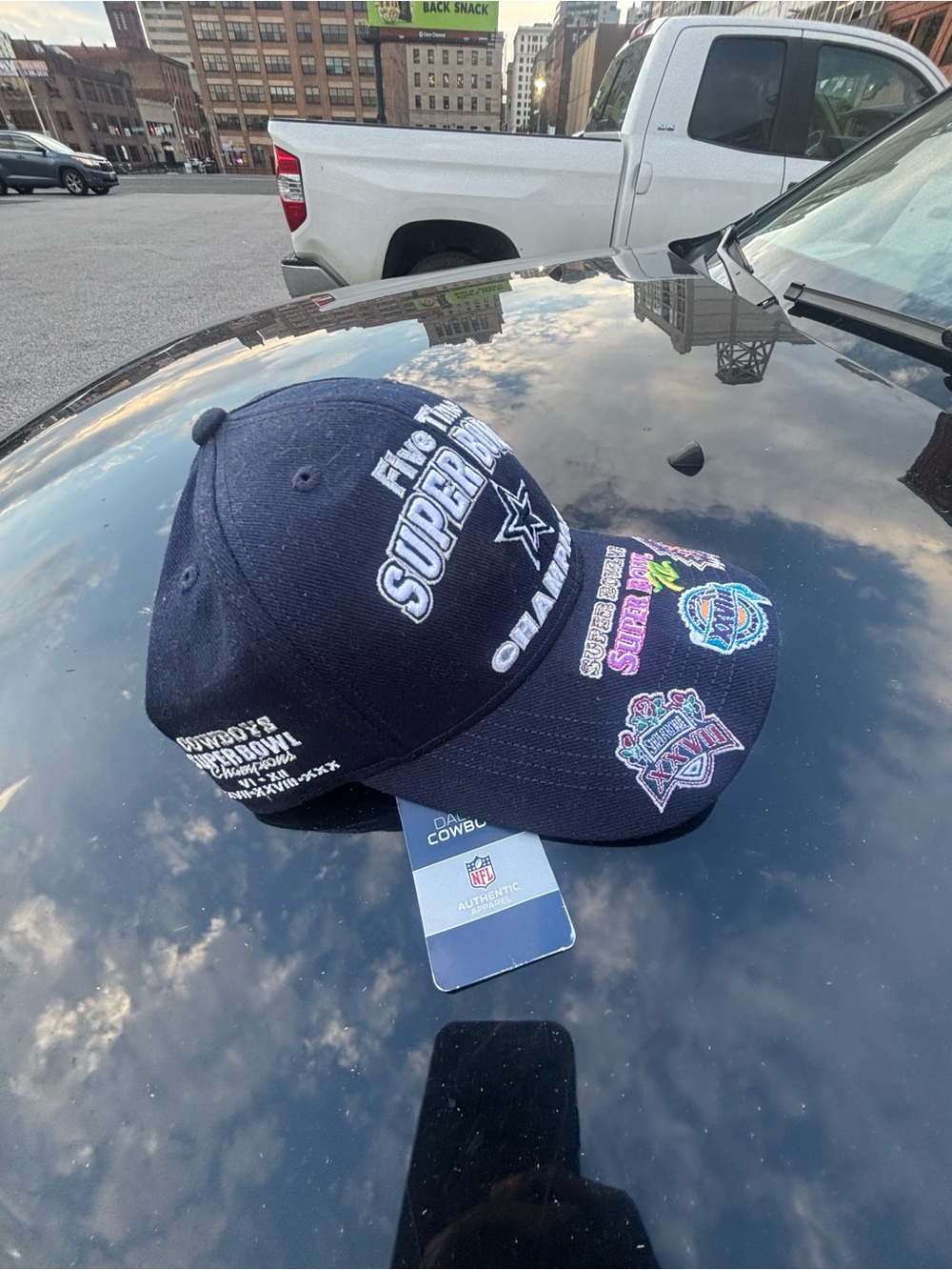 NFL Kids Navy Dallas Cowboys Super Bowl Patch Hat